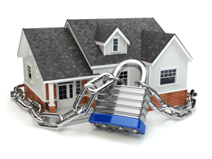 house with lock