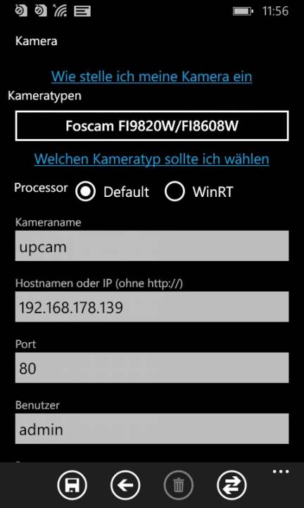 Upcam Mit Drittanbieter App Nutzen Babyphone
